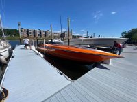 orange at dock